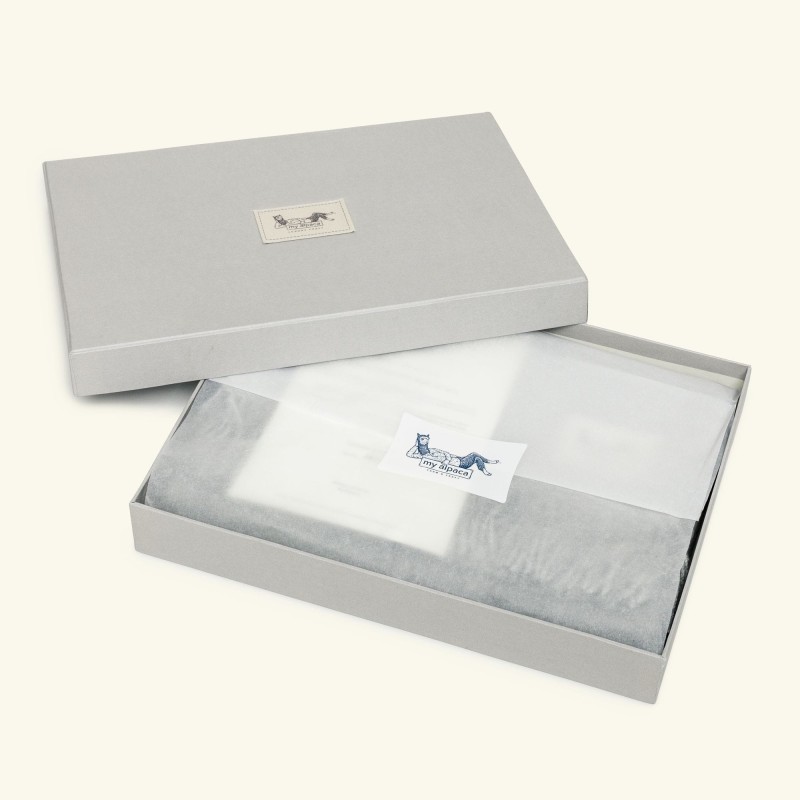 Pled z alpaki classic | 100% baby alpaca | SREBRNY
