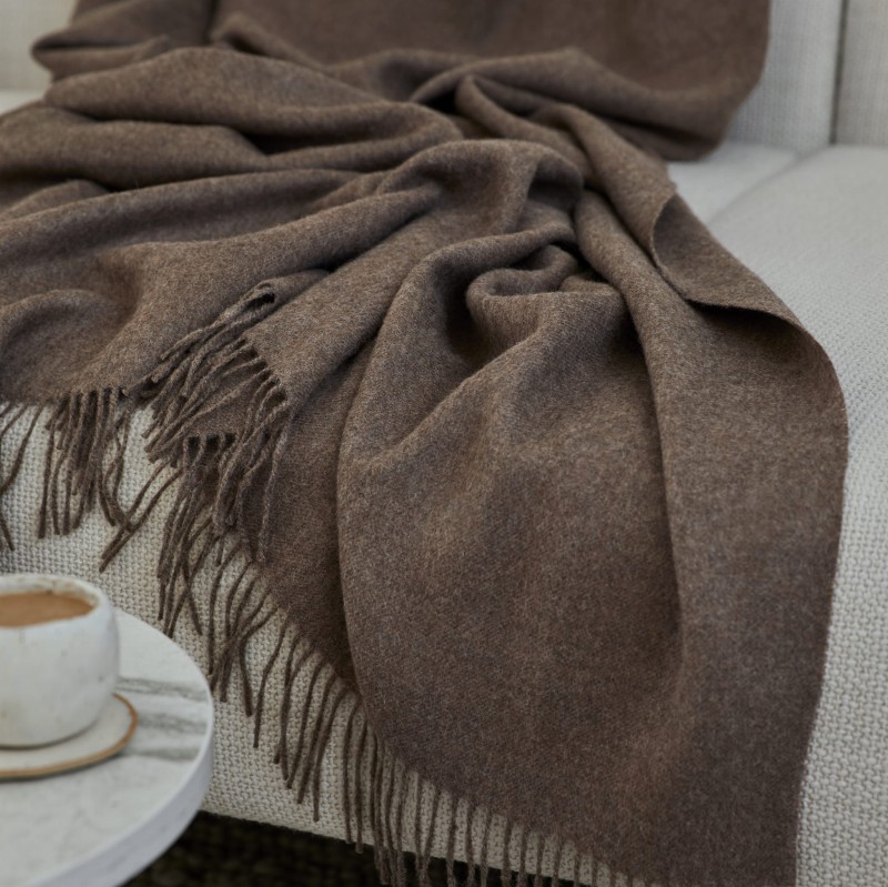 Pled z alpaki classic | 100% baby alpaca | MOCHA