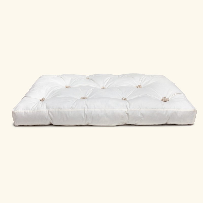 Posłanie dla psa z poduszką ręcznie szyte | wypełnione 100% alpaką