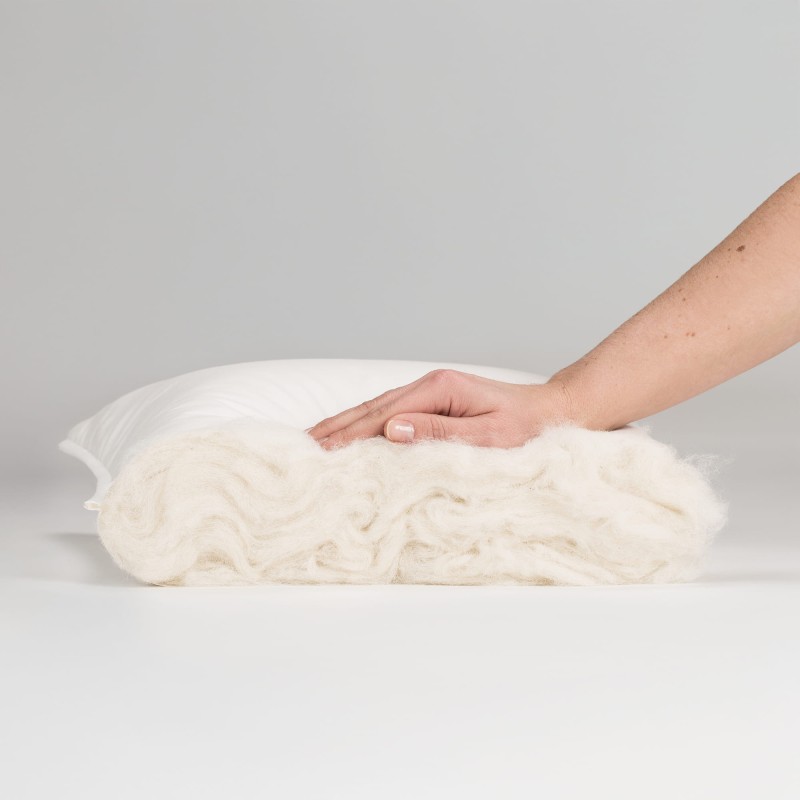 6. Poduszka z alpaki JUNIOR niska | Toile de MyAlpaca Pink
