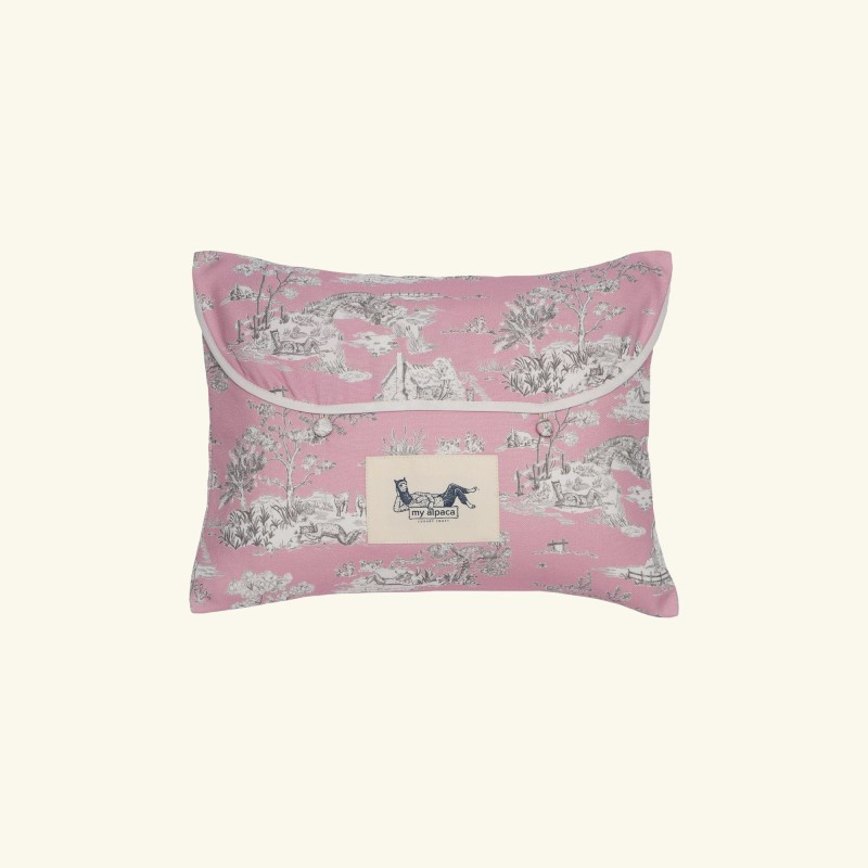 2. Poduszka z alpaki JUNIOR niska | Toile de MyAlpaca Pink