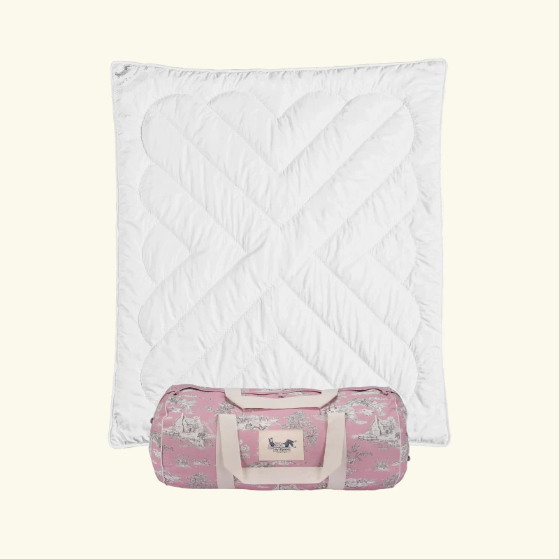 Kołderka dla dziecka z alpaki | Toile de MyAlpaca Pink