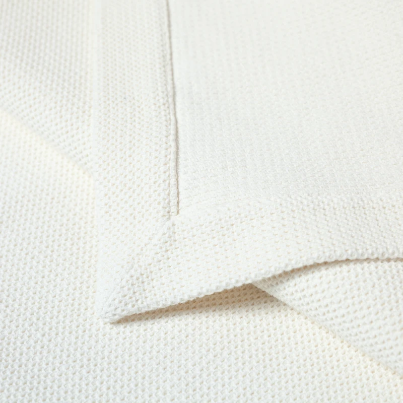 Narzuta tkana z bawełny stonewashed | VANILLA