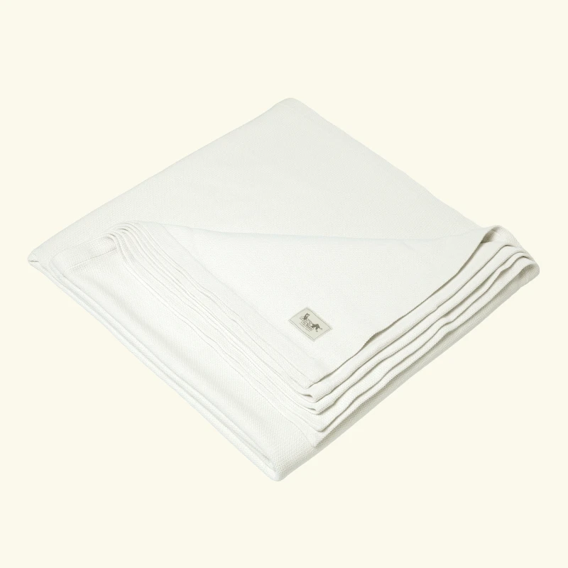 Narzuta tkana z bawełny stonewashed | VANILLA