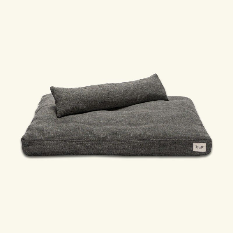 Posłanie dla psa z poduszką ręcznie szyte | wypełnione 100% alpaką - M