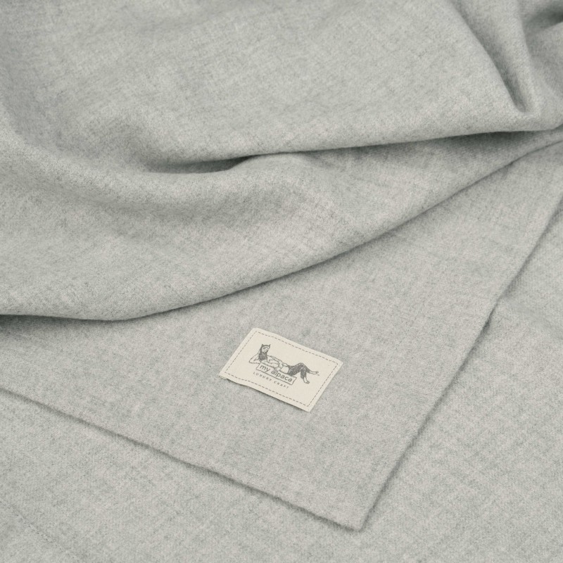 Pled dla dziecka | 100% baby alpaca | SREBRNY